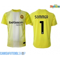 Camisa de time de futebol Inter Milan Yann Sommer #1 Goleiro Replicas 2º Equipamento 2025-26 Manga Curta